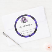Sticker Rond *~* Canning AP30 Grape Buffalo En vichy fait maiso (Enveloppe)