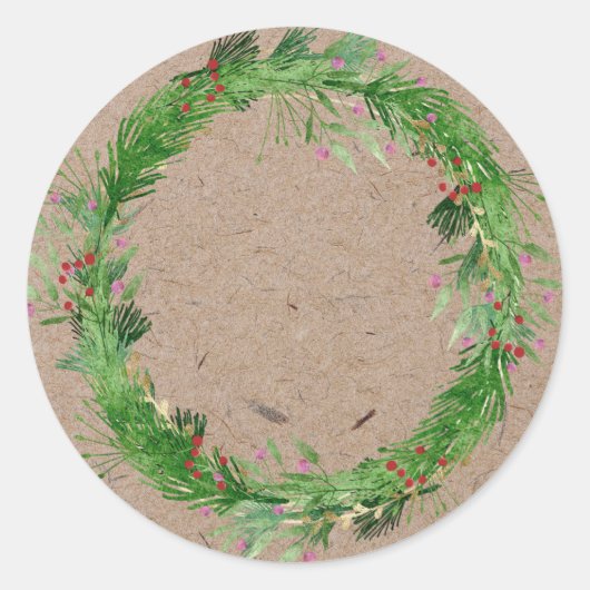 Sticker Rond Canning Jam Christmas | Mason Jar fait maison (Devant)