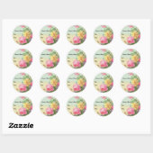 Sticker Rond Canning Label Vintage (Feuille)
