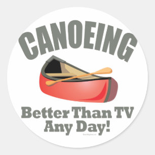 Sticker Rond Canoë