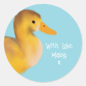 Sticker Rond Canotage Avec Amour Favoriser (Devant)