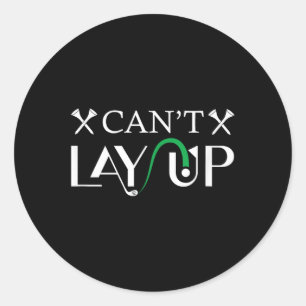 Sticker Rond Cant Lay Up Logo Funny Golf