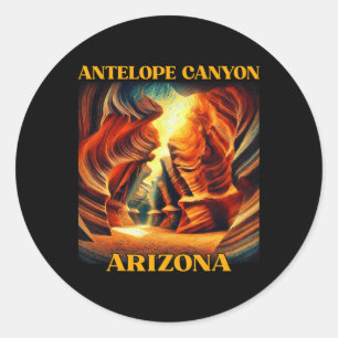 Sticker Rond Canyon de l'Antilope Arizona Randonnée Camping 