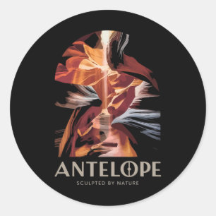 Sticker Rond Canyon de l'Arizona Randonnée Antelope Canyon