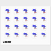Sticker Rond Cap-Vert (Feuille)