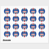 Sticker Rond Cap-Vert (Feuille)