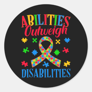 Sticker Rond Capacités supérieures aux déficiences2