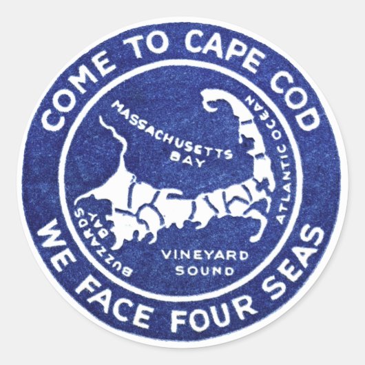 Sticker Rond Cape Cod 1910 (Devant)