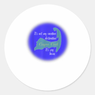 Sticker Rond Cape Cod, c'est ma maison