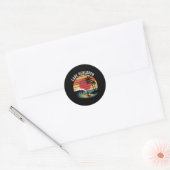 Sticker Rond Cape Henlopen State Park Delaware Plage Surfing (Enveloppe)