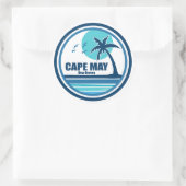 Sticker Rond Cape May Palm Tree Birds du New Jersey (Sac)
