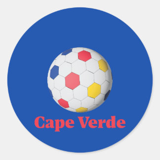 Sticker Rond cape verde soccer