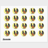 Sticker Rond capercaillie (Feuille)