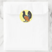 Sticker Rond capercaillie (Sac)