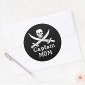 Sticker Rond Capitaine (Enveloppe)