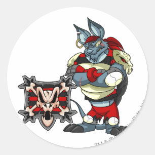 Sticker Rond Capitaine 1 d'équipe d'île de Krawk