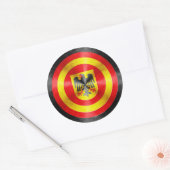 Sticker Rond Capitaine Allemagne Hero Shield (Enveloppe)