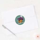 Sticker Rond CAPITAINE CITROUILLE HOOK par SHARON SHARPE (Enveloppe)
