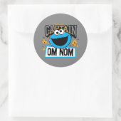 Sticker Rond Capitaine Cookie Monster (Sac)
