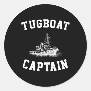 Sticker Rond Capitaine de remorqueur