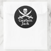 Sticker Rond Capitaine Jack (Sac)