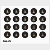 Sticker Rond Capitaine Kamala (Feuille)