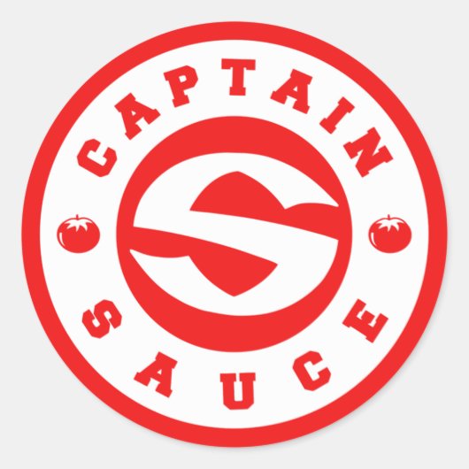Sticker Rond Capitaine Sauce Tomato (Devant)