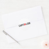 Sticker Rond Capitalisme anarchique (Enveloppe)