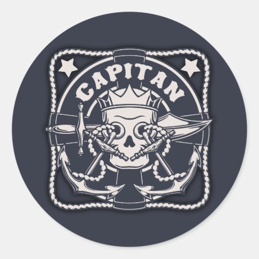 Sticker Rond Capitan (Devant)