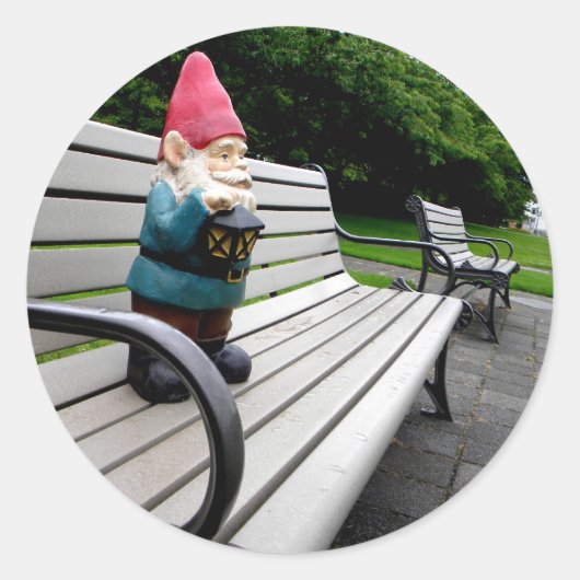 Sticker Rond Capitol Park Gnome (Devant)