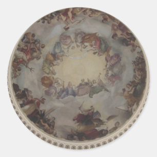 Sticker Rond Capitole américain Dome