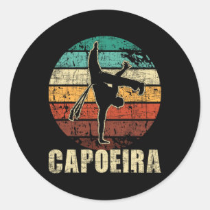 Sticker Rond Capoeira - Kickboxing Arts Martiaux Brésiliens Mma