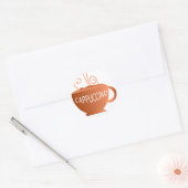 Sticker Rond Cappuccino (Enveloppe)