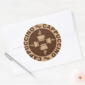 Sticker Rond Cappuccino (Enveloppe)