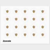 Sticker Rond Cappuccino Assassino (Feuille)