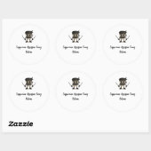 Sticker Rond Cappuccino Assassino (Feuille)