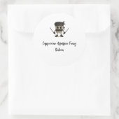 Sticker Rond Cappuccino Assassino (Sac)
