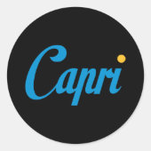 Sticker Rond CAPRI Italie (Devant)
