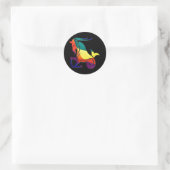 Sticker Rond Capricorne (Sac)
