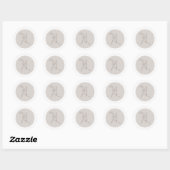 Sticker Rond Capricorne (Feuille)