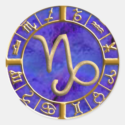 Sticker Rond Capricorne (Devant)