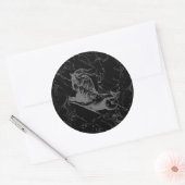 Sticker Rond Capricorne Constellation Carte Hevelius Engraving (Enveloppe)