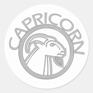 Sticker Rond Capricorne la chèvre