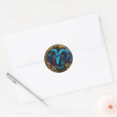 Sticker Rond Capricorne Zodiac Graphic (Enveloppe)