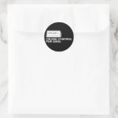 Sticker Rond capslock - contrôle de croisière pour cool (Sac)