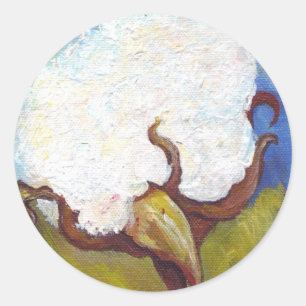 Sticker Rond Capsule de coton de milliseconde