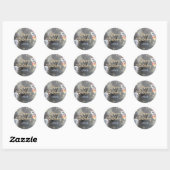 Sticker Rond Capsule de cupcake du navire spatial astronaute (Feuille)