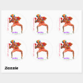 Sticker Rond Capteur360x 360° Clown (Feuille)