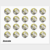 Sticker Rond Capteurs de bande dessinée Supergirl 1 (Feuille)