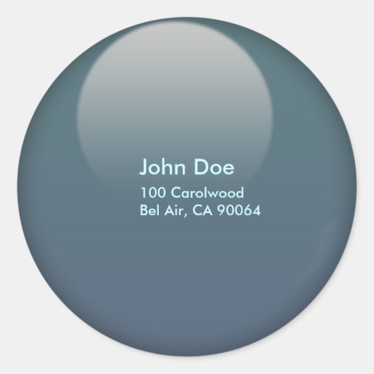 Sticker Rond Capteurs d'enveloppe à bouton Jelly (Devant)